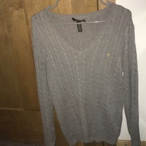 Grey Polo Sweater